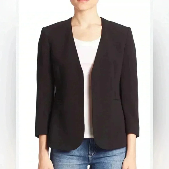 Theory Lindrayia B Wool Blazer size 4 black - Picture 1 of 6